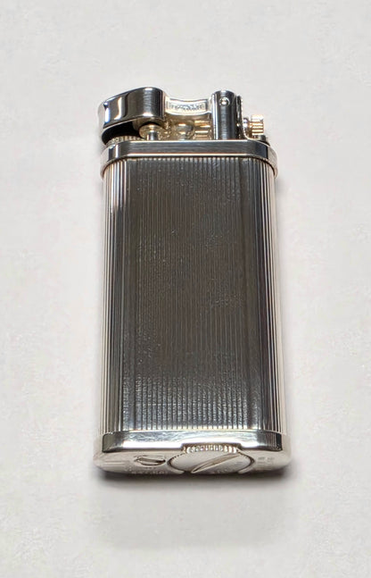 Alfred Dunhill Unique Silver Lines Lift Arm Lighter