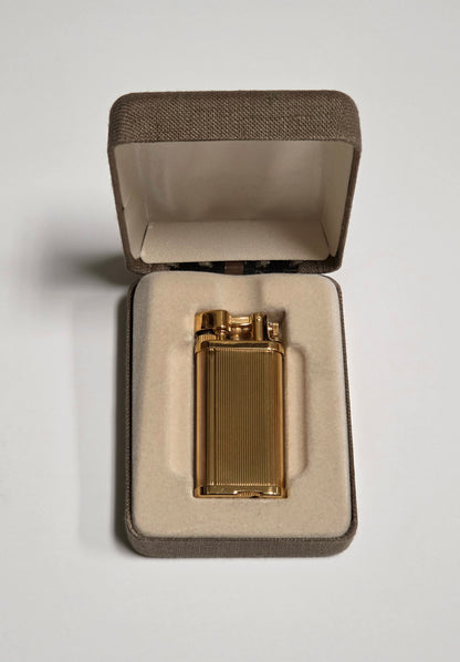 Alfred Dunhill Unique Gold Lines Lift Arm Lighter