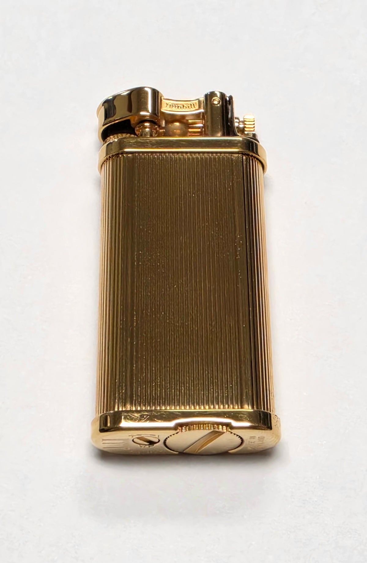 Alfred Dunhill Unique Gold Lines Lift Arm Lighter