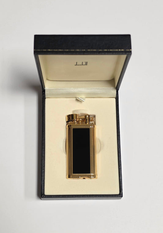 Alfred Dunhill Unique Gold & Black Lacquer Lift Arm Lighter