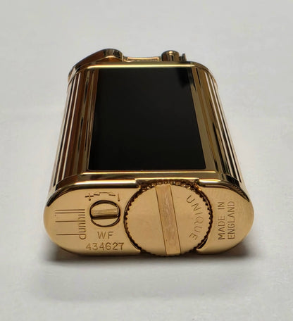 Alfred Dunhill Unique Gold & Black Lacquer Lift Arm Lighter