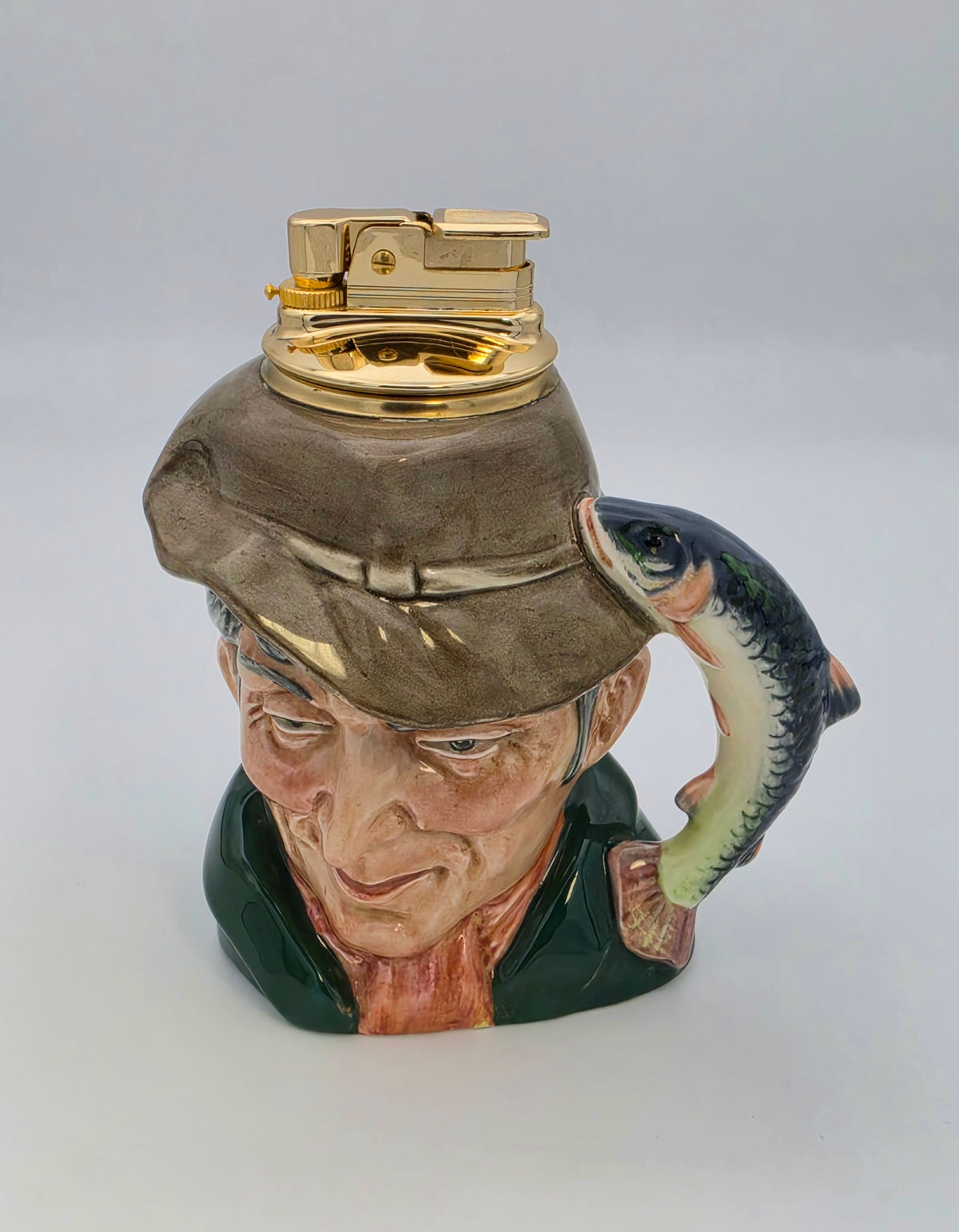 Vintage Evans Royal Doulton The Poacher Butane Table Lighter