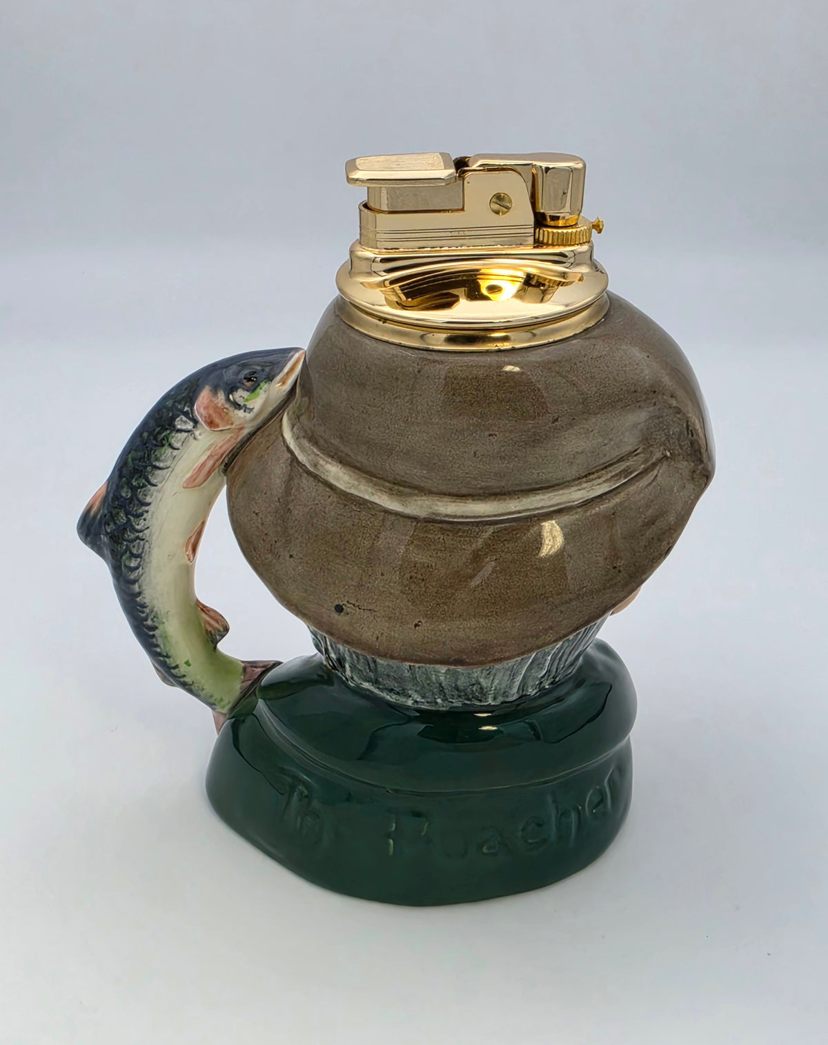 Vintage Evans Royal Doulton The Poacher Butane Table Lighter