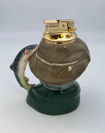 Vintage Evans Royal Doulton The Poacher Butane Table Lighter