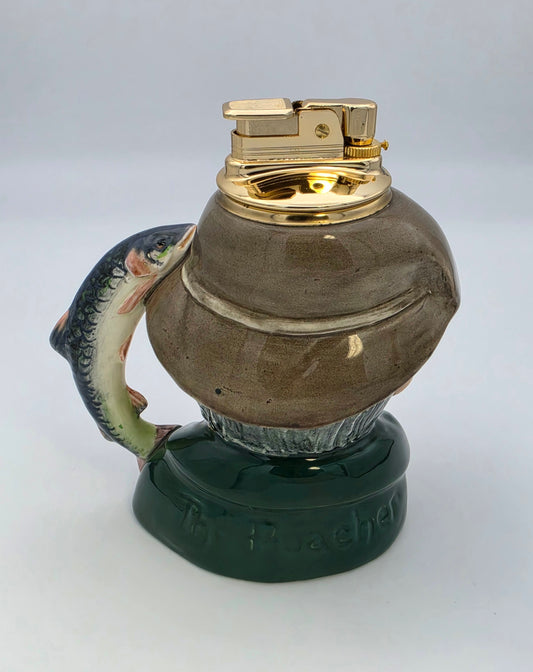 Vintage Evans Royal Doulton The Poacher Butane Table Lighter