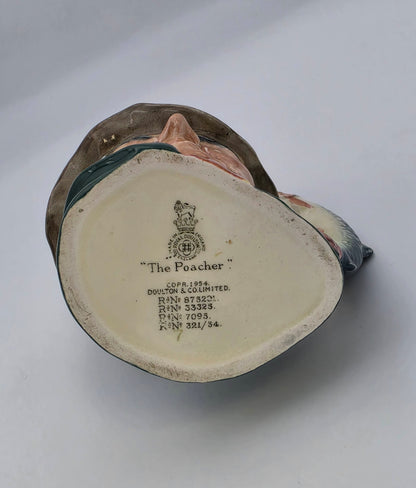 Vintage Evans Royal Doulton The Poacher Butane Table Lighter