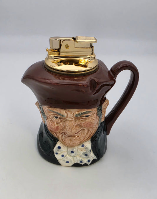 Vintage Evans Royal Doulton Old Charley Butane Table Lighter