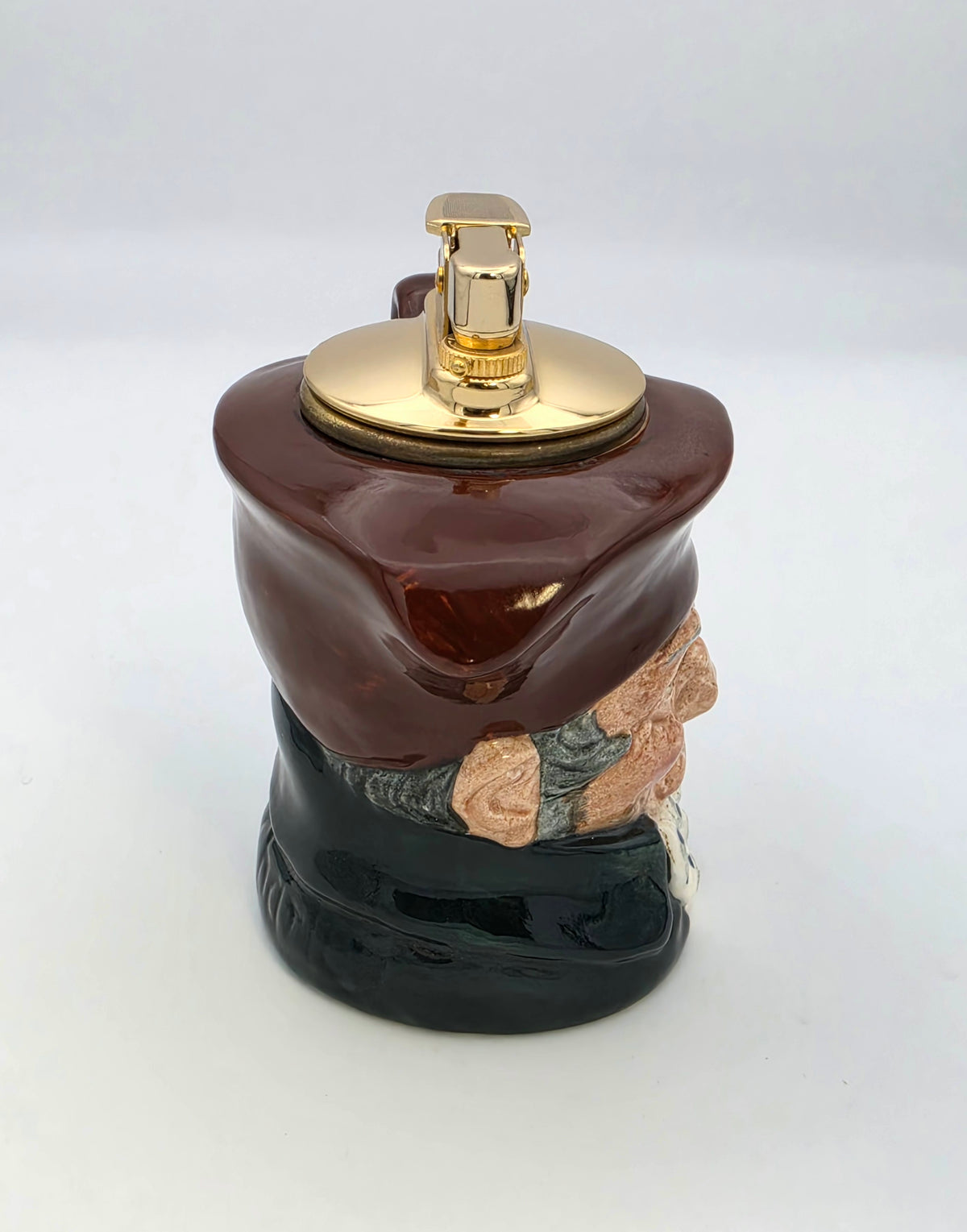 Vintage Evans Royal Doulton Old Charley Butane Table Lighter