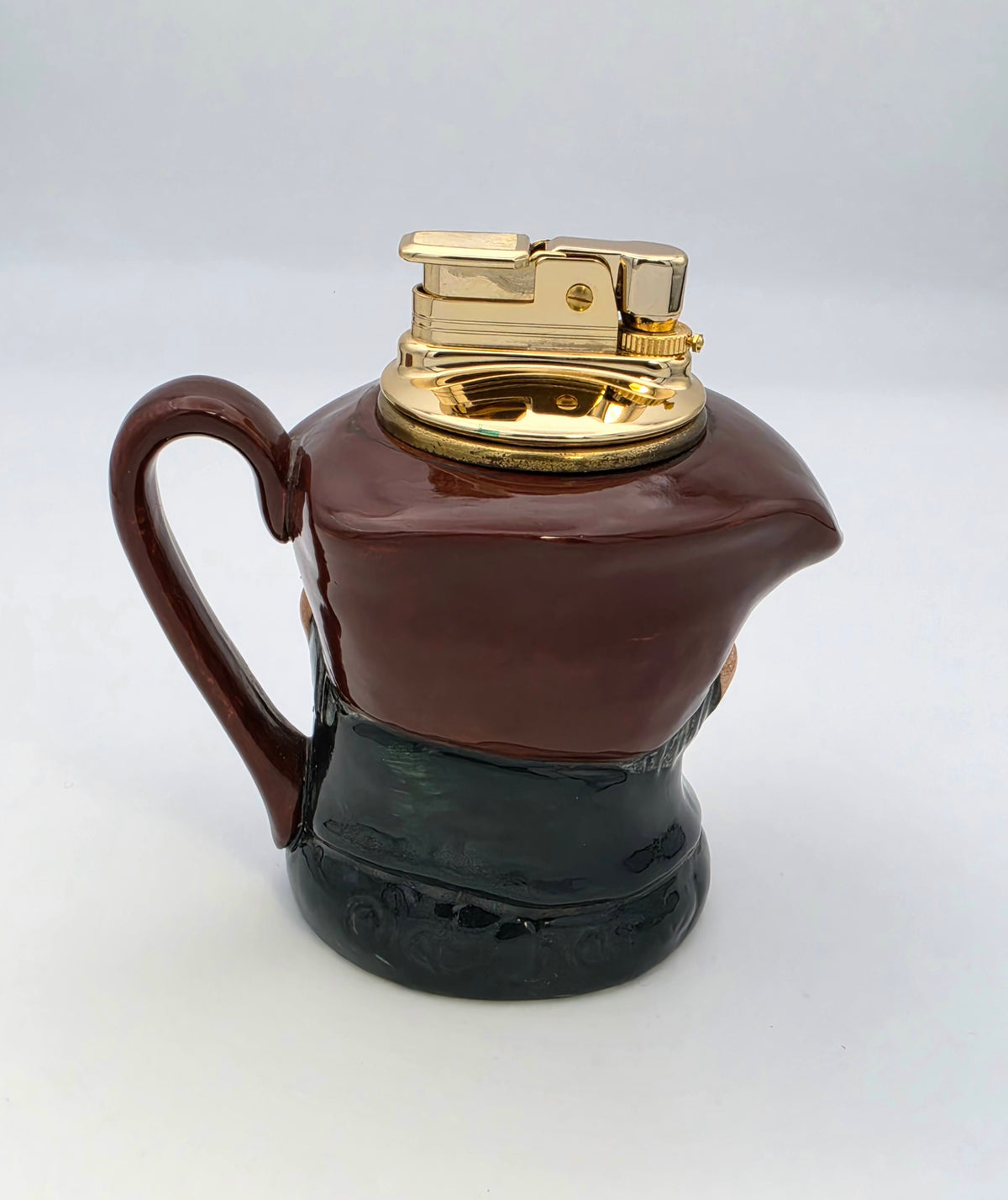 Vintage Evans Royal Doulton Old Charley Butane Table Lighter