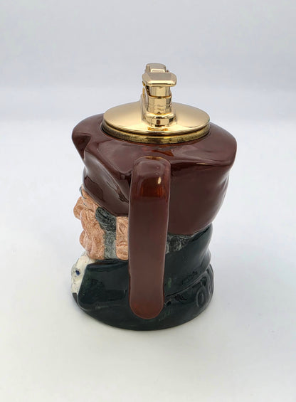 Vintage Evans Royal Doulton Old Charley Butane Table Lighter