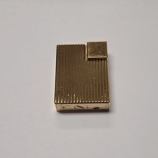 Cartier Gold Plated Lines Design Lift Arm