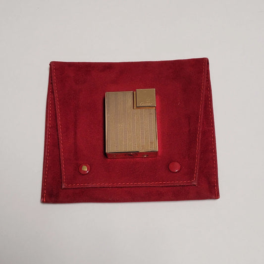 Cartier Gold Plated Lift Arm Lighter