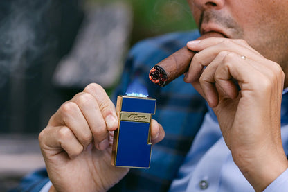 S.T. Dupont Biggy Blue / Gold 25225