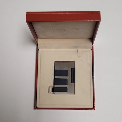 S.T. Dupont Ligne 2 Palladium Plate & Blue Rubber 16795
