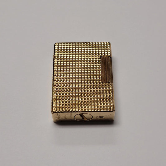 S.T. Dupont Standard Gold Plated Hobnail Design