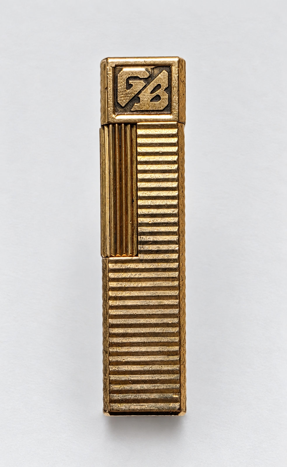 S.T. Dupont Ligne 1 Gold Plated & Horizontal Lines Lighter