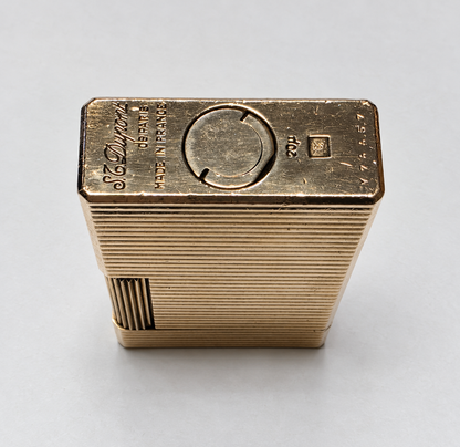 S.T. Dupont Ligne 1 Gold Plated & Horizontal Lines Lighter