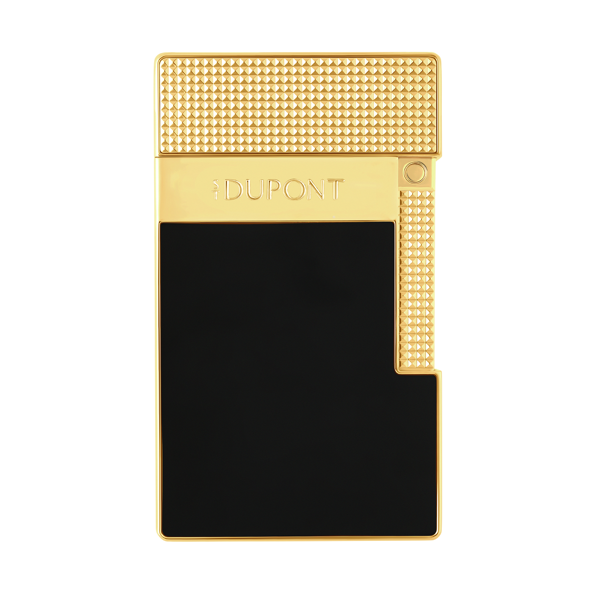 S.T. Dupont Table Lighter Black Lacquer & Gold T20100
