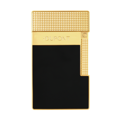 S.T. Dupont Table Lighter Black Lacquer & Gold T20100